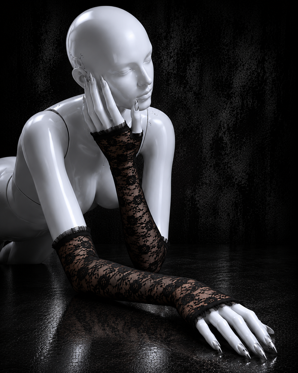 Guantes de Encaje Gothic Lace