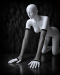 Mangas Fishnet Negras