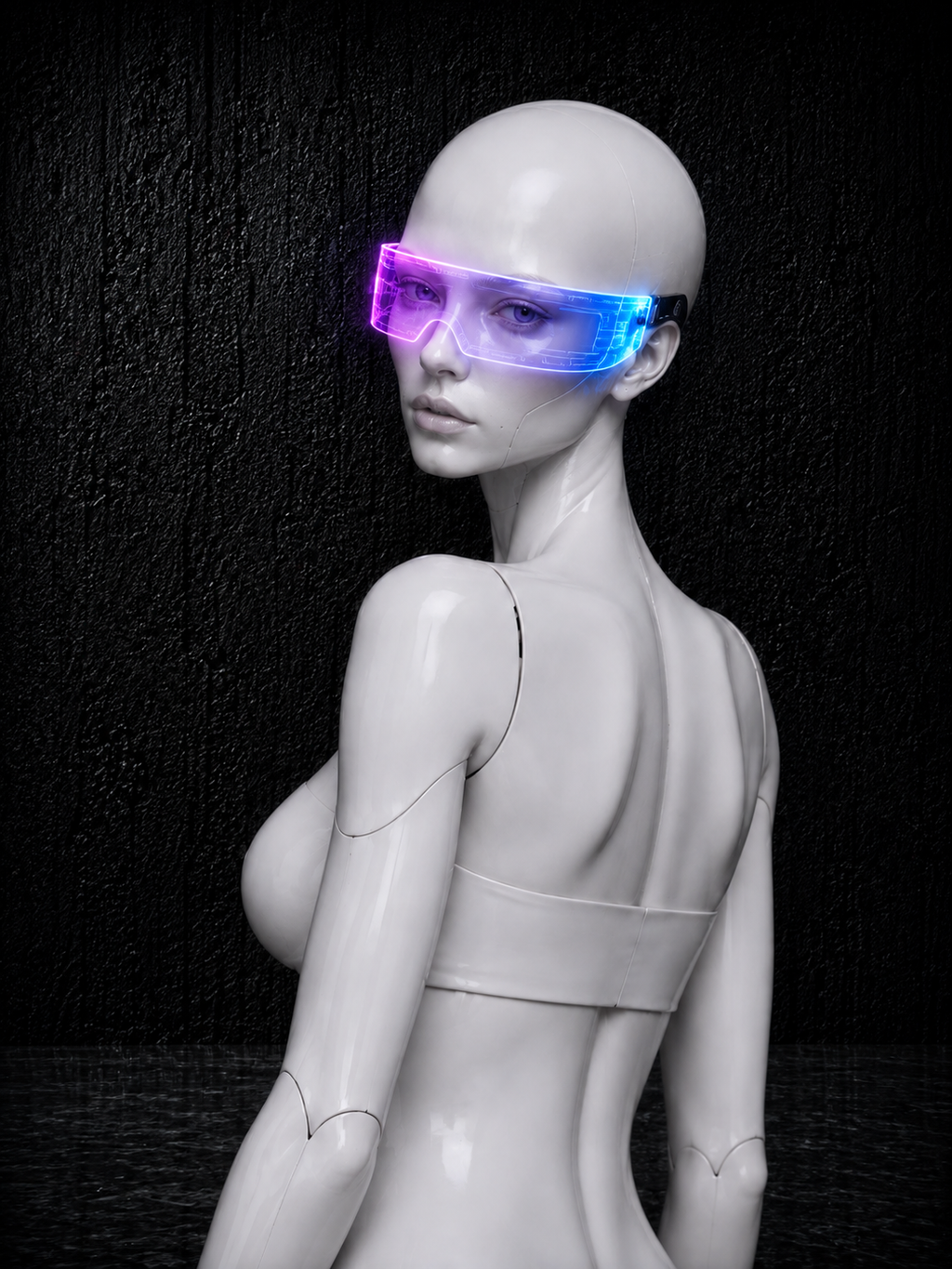 Lentes LED Futuristas – 7 Colores Neón